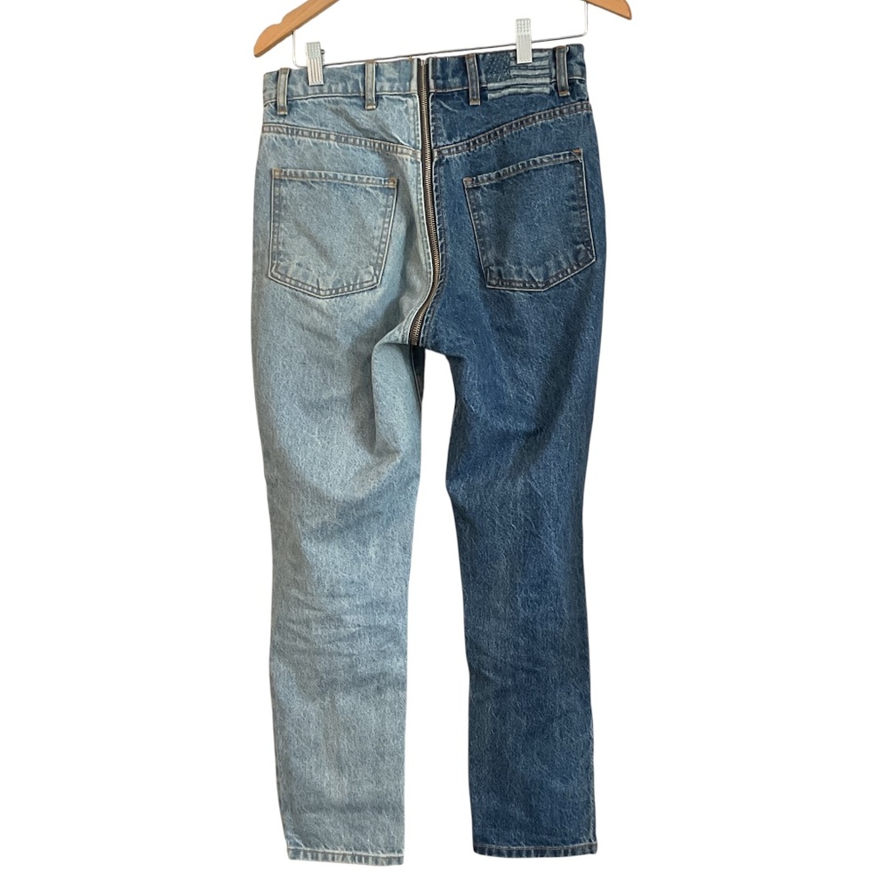Revice Denim Jeans Women Size 28 Ying Yang Skinny Split Light/Dark Wash